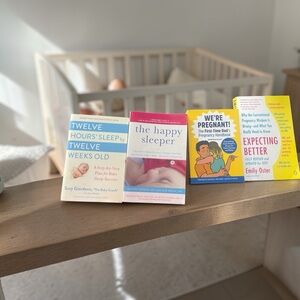 The Happy Sleeper + Expecting Better Parenting Books Bundle - We’re Pregnant